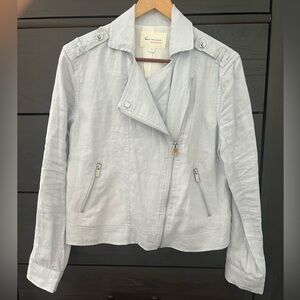 Two by Vince Camuto light blue motorcycle jacket XS